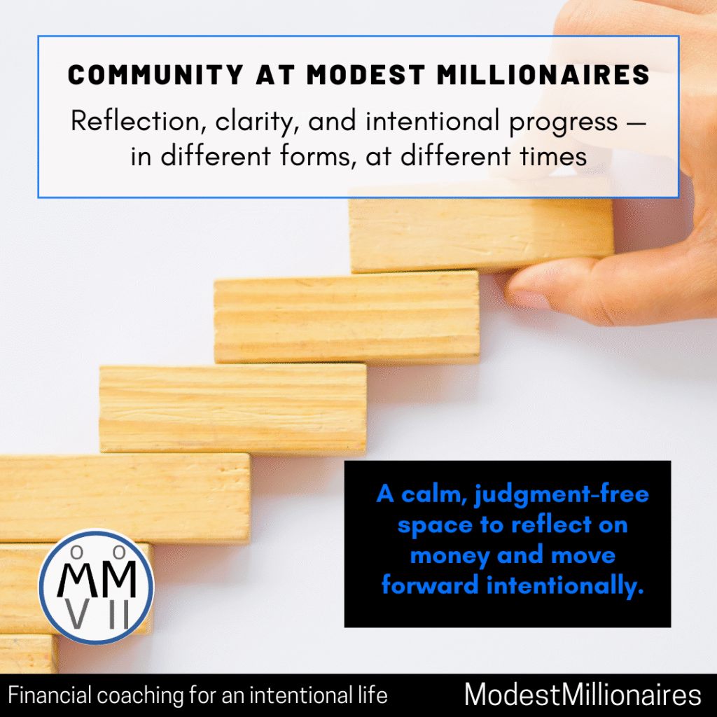 COMMUNITY AT MODEST MILLIONAIRES